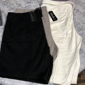 NWT Women’s size 16 shorts by Lanebryant and Rafaella white, grey and black